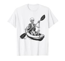 Kajak Skelett Kajak Skelett Kajak See Lustig T-Shirt von Graphic Tees Men Women Boys Girls