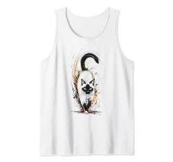 Siamesische Katzenkunst, buntes Spritzdesign für Katzenmütter und Väter Tank Top von Graphic Tees Men Women Boys Girls