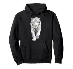 Weißer Tiger Prowling Big Cat Wildlife Conservation Design Pullover Hoodie von Graphic Tees Men Women Boys Girls