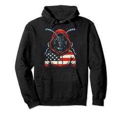 Kapuzenpullover mit amerikanischer Flagge, Motiv: Insektenkäfer, USA Pride Pullover Hoodie von Graphic Tees for Men, Women and Teens