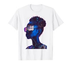 Cyberpunk Cyborg Futuristische Sci Fi AI-Technologie T-Shirt von Graphic Tees for Men Women and Teens