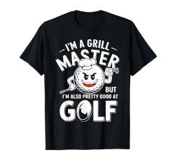 Golfmeister Grillen Papa Lustige Golfer Geschenkidee T-Shirt von Graphic Tees for Men Women and Teens