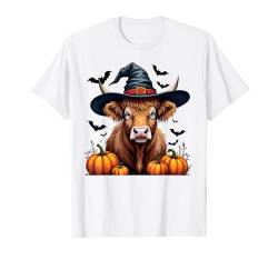 Halloween Kuh Kostüm Gruselige Kuh Kürbis Bauer Halloween T-Shirt von Graphic Tees for Men Women and Teens