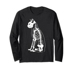 Katze Anatomie Skelett Röntgenradiologe Tech Tierarzt Student Geschenk Langarmshirt von Graphic Tees for Men Women and Teens