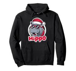 Nilpferd Weihnachten Weihnachten Urlaub Zoo Tierliebhaber Geschenk Pullover Hoodie von Graphic Tees for Men Women and Teens