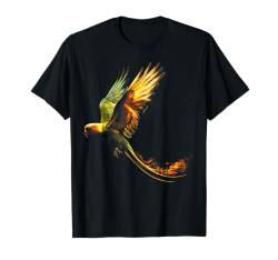 Papageienvogel, bunt, fliegende tropische Vogelbeobachtung, Geschenk T-Shirt von Graphic Tees for Men Women and Teens