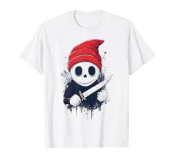 Skelett Totenkopf Messer Halloween Kostüm Party Outfit T-Shirt von Graphic Tees for Men Women and Teens