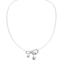 Greabuy Halsketten für Frauen, elegante Halskette mit Schleifen-Anhänger, verstellbare Kette, Choker, handgefertigte Schlüsselbeinkette, Geschenke für Frauen, Wie abgebildet von Greabuy