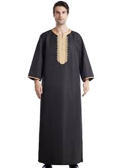 Greatfool Kaftan Herren - gebetskleidung für männer mit Premium-Qualitätsverarbeitungen - Elegant und traditionell Abaya Herren - arabische Kleidung Herren - XXL von Greatfool