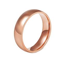 Grewod Trauring, 6MM Edelstahl Damen Ring Rosegold Ring Poliert Verlobungsring Schmuck Eheringe Größe 62 (19.7) von Grewod