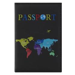 Greyoe Reisepasshülle, Reisepass Organizer, Passport Cover, PU-Leder Reisepass Hülle, für Damen und Herren Urlaub Zubehör Travel Essentials von Greyoe