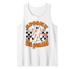 Gruseliger großer Cousin Groovy Matching Family Halloween Cute Boo Tank Top von Groovy Matching Family Halloween Cute Boo Flowers