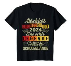 Kinder Legende verlässt Schulgelände Abschluss Grundschule 2024 T-Shirt von Grundschul abschluss 2024 Kinder Schüler