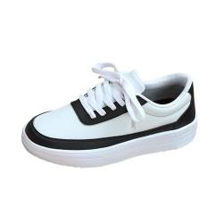 Gsheocm Damen Casual Sports Sneakers Frühling Neue modische Low-Top-Schnürschuhe Leichtgewichts Atmungsaktiv Freizeitschuhe Outdoor Wandern Laufschuhe Fitnessstudio Tennisschuhe von Gsheocm