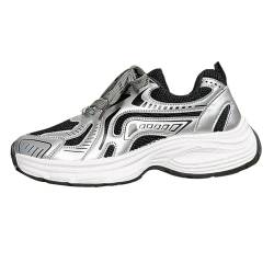 Mesh atmungsaktive Damenschuhe, Fashion Elegant Barfußschuhe Leichte Und Atmungsaktiv Freizeitschuhe Athletisch Jogging Laufschuhe Fitnessstudio Turnschuhe von Gsheocm