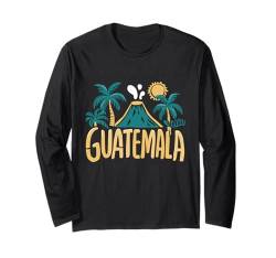 Caribbean Island Lover Guatemalan Vulcano Guatemala Langarmshirt von Guatemala Reiseoutfit für Männer und Frauen