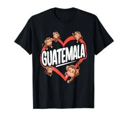 Tropical Vacation Cute Monkey Travel to Guatemala T-Shirt von Guatemala Reiseoutfit für Männer und Frauen