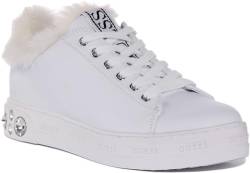 GUESS Damen Low Rivet 5 Sneaker, weiß, 40 EU von Guess