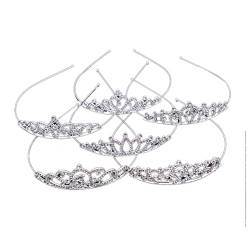 Guihydur 6Pcs Strass-Kronen-Haar-Band-Reizende Prinzessin-Haar-Zusätze Der Kinder Braut-Kopfbedeckung-Brautkopfschmuck von Guihydur