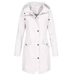 Atmungsaktive Regenjacke Damen Windbreaker Trenchcoat Winddicht Outdoor Regenbekleidung Wandern Faltbar Kapuzenjacke Wasserdicht Atmungsaktiv Regenponcho Funktionsjacke Frauen von Guotobe