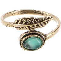 Guru-Shop Fingerring Goldfarbener Ring aus Indien, Boho Daumenring.. von Guru-Shop