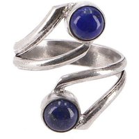 Guru-Shop Fingerring Silberfarbener Ring aus Indien, Boho Schmuck -.. von Guru-Shop