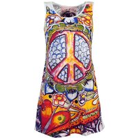 Guru-Shop T-Shirt Mirror Tank Top, Longshirt, Minikleid - Peace.. Festival, Goa Style, alternative Bekleidung von Guru-Shop