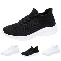 Gyaimxfu Orthopädische Schuhe Damen Sneaker Casual Weite H Sommerschuhe Leicht Turnschuhe Anti-Rutsch Atmungsaktives Vermascht Walkingschuhe Outdoor Fitness Erhöhte Dämpfung Und Entlastung Der Füße von Gyaimxfu