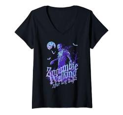 Damen Zombie Walking After Leg Day Lustiger Fitness-Liebhaber Halloween-Liebhaber T-Shirt mit V-Ausschnitt von Gym Gear For That Spooky Halloween Fitness Lover