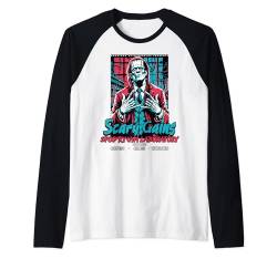 Monster mit Muskeln, Halloween-Film-Poster, Stil gruselig Raglan von Gym Gear For That Spooky Halloween Fitness Lover