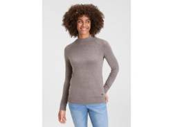 Stehkragenpullover H.I.S Gr. 44/46, grau (anthrazit) Damen Pullover mit Turtleneck von H.I.S.