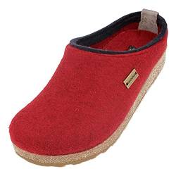 HAFLINGER Grizzly Kris Filzpantoffel Hausschuh Filzclog Paprika, Gr. 37 von HAFLINGER