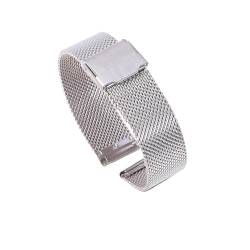 HAJMGUMC Ersatz-Silikonarmband for P22/P25/P36/P32/Y13/GT20 Smartwatch, weiches Silikon, Schwarz, Pink, Weiß, Zubehör 20 mm, aktiv(Steel silver) von HAJMGUMC