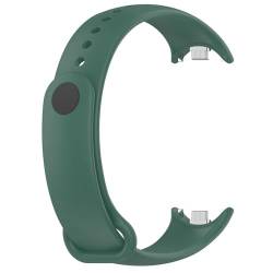 HAJMGUMC Strap Fit for Mi Band 8 Armband Fit for Xiaomi Band 8 Strap Metall-stecker TPU Silikon SmartWatch armband Fit for Mi Band 8 Armband(09 green) von HAJMGUMC