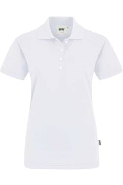 HAKRO 201 Regular Fit Damen Poloshirt weiss, Einfarbig von HAKRO