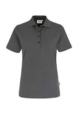 HAKRO Damen Polo-Shirt "Classic" - 110 - graphite - Größe: M von HAKRO