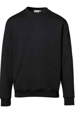 HAKRO Organic Regular Fit Sweatshirt Rundhals schwarz, Einfarbig von HAKRO