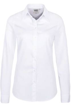 HAKRO Regular Fit Bluse weiss, Einfarbig von HAKRO