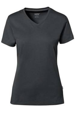 HAKRO Regular Fit Damen T-Shirt dunkelgrau, Einfarbig von HAKRO