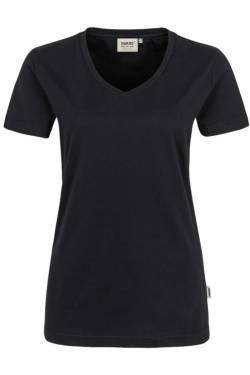 HAKRO Regular Fit Damen T-Shirt schwarz, Einfarbig von HAKRO