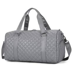 Sporttasche 20-Zoll-Reisetasche Für Damen, Große Weekender-Übernachtungstasche Aus PU-Leder Mit Schuhbeutel Reisetasche(Color:C) von HALAHAI