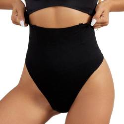 HAMIL Tanga zur Bauchkontrolle mit hoher Taille | Po-Lifting-Tanga-Shapewear,Bauchkontrolle, hoch taillierte Unterwäsche, Body Shaper-Höschen für Damen von HAMIL