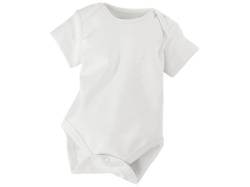 Baby Body Kurzarm Bio Baumwolle off white Gr.50/56 von HANS NATUR