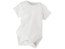 Baby Body Kurzarm Bio Baumwolle off white Gr.74/80 von HANS NATUR