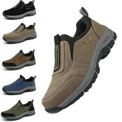 2025 New Hiking Shoes for Men Comfortable Waterproof Breathable Orthopedic Walking Hiking Shoes Walking Orthopedic Shoes (Khaki,EU-39) von HANYILI