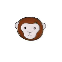 Weiping – Niedliche Emaille-Brosche aus Karton for Damen und Mädchen, for Rucksäcke, Abzeichen for Kleidung, Taschen, Anstecknadel, Pfirsich, 1,9 x 1,7 cm(Color:Monkey) von HAODUOO