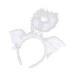 HAPINARY 1stk Engel Stirnband Für Cosplay Mädchen Engel Halloween-engel-stirnband Schwarze Tiara Mädchen Stirnbänder Schwarze Haarbänder Modische Stirnbänder Weiß Hochzeit Kleidung von HAPINARY