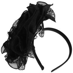 HAPINARY Großes Spitzen-blumen-stirnband Für Hochzeit, Blumen-stirnband, Braut-spitzen-blumen-stirnband Für Frauen von HAPINARY