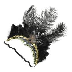 HAPINARY Stirnband Für Frauen Party Karnevalsparty-fascinator-kopfschmuck Fascinator-kopfschmuck Für Party Fascinator-kopfschmuck Für Damen Feder von HAPINARY