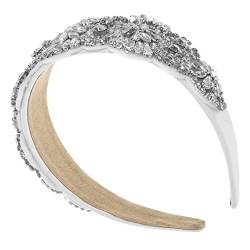 HAPINARY Vintage Stirnband Stirnbänder Für Frauen Stoff Stirnband Glitzerndes Haar Edelsteine Breites Stirnband Damen Stirnbänder Perlen Stirnband Für Frauen Stirnbänder Für von HAPINARY